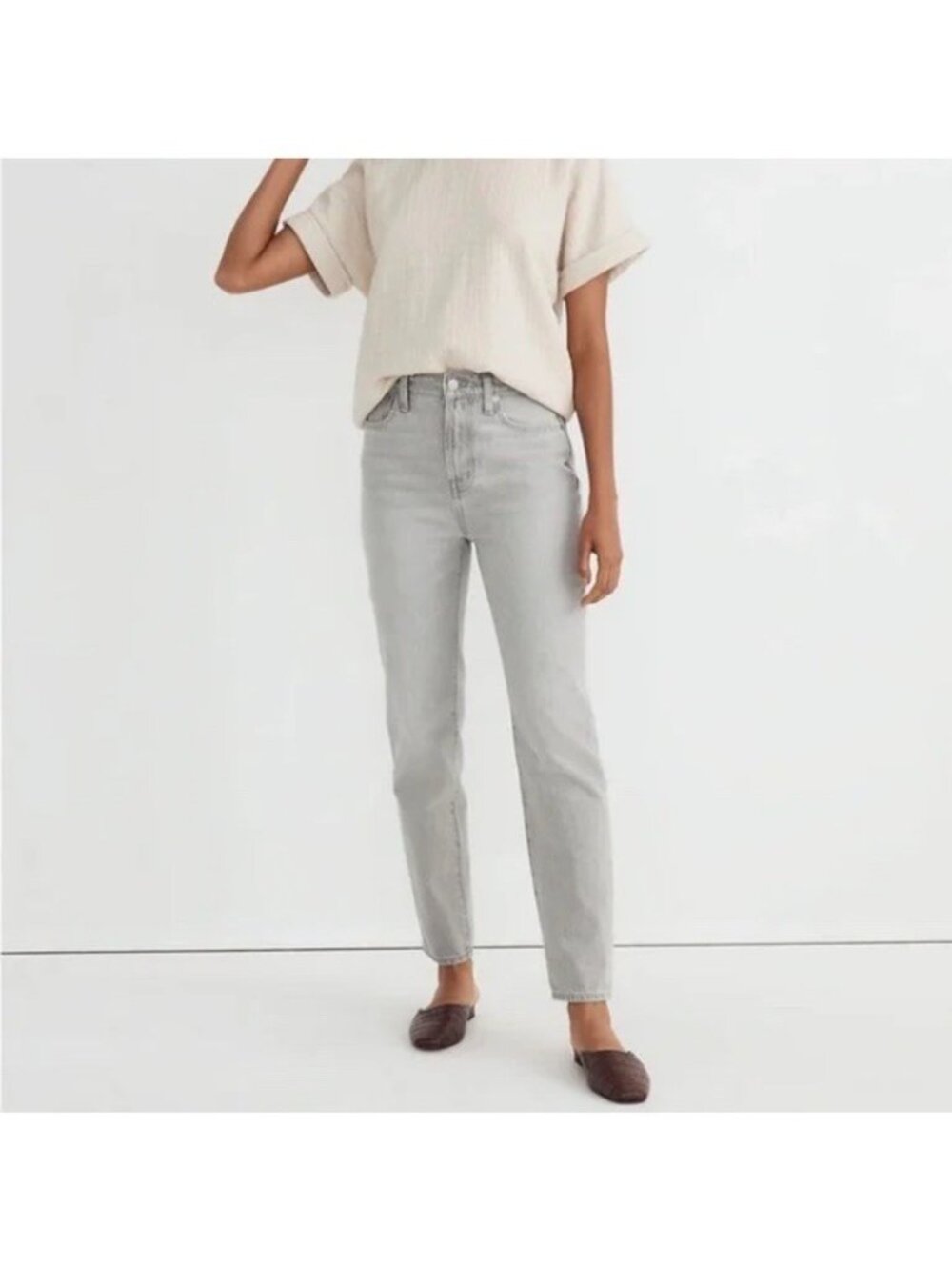 Madewell The Perfect Vintage Jean Women's Size 29 Gray Wash High Rise Denim - Picture 13 of 16
